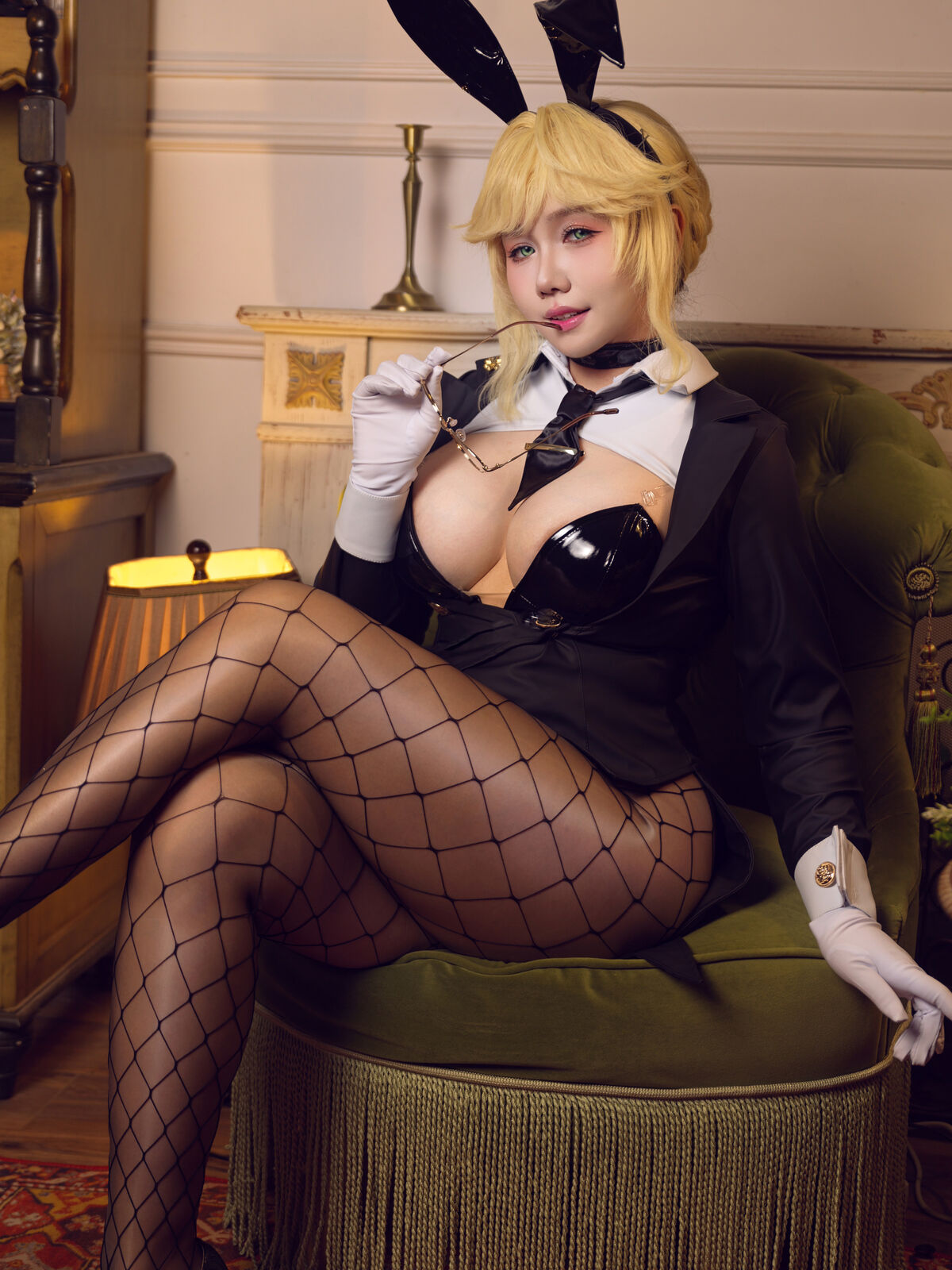 Coser@麻花麻花酱 - 胜利女神 妮姬 爱德 兔女郎 (34P - 2V) 第31张图