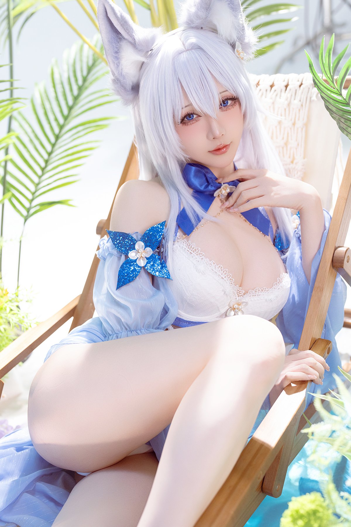 Coser@星之迟迟Hoshilily - 碧蓝航线 信浓泳装 (53P) 第1张图